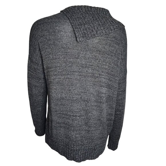 Matty M Sweater Womens Size M Medium Solid All Grey Gray Long Sleeve - Picture 3 of 6